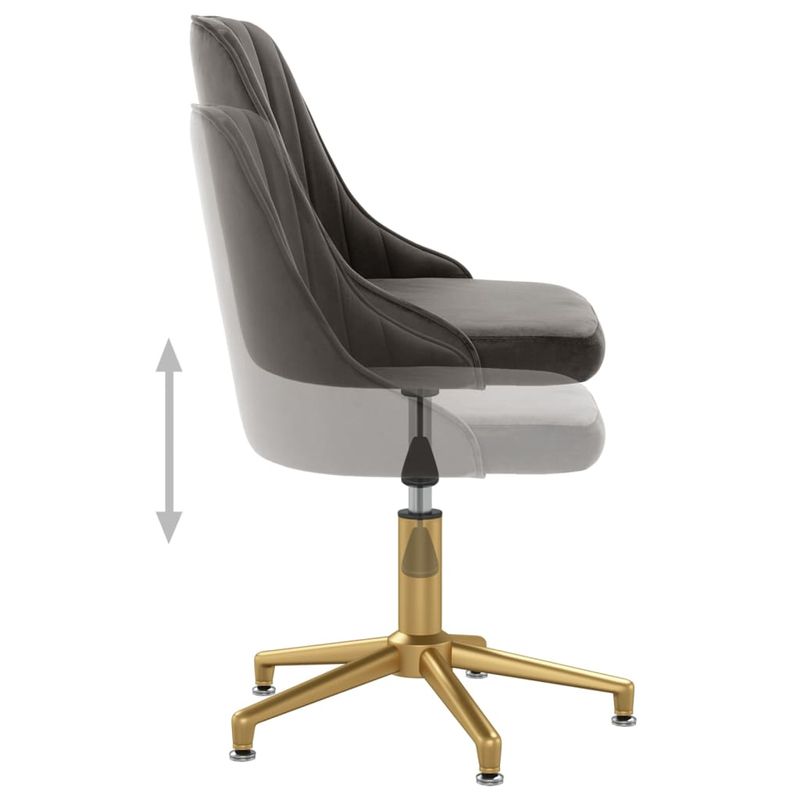 Casa si Gradina - Mobilier - Scaune si fotolii - Scaune - Scaune de bucatarie pivotante, 4 buc., catifea, gri inchis, model 28 - Infinity.ro