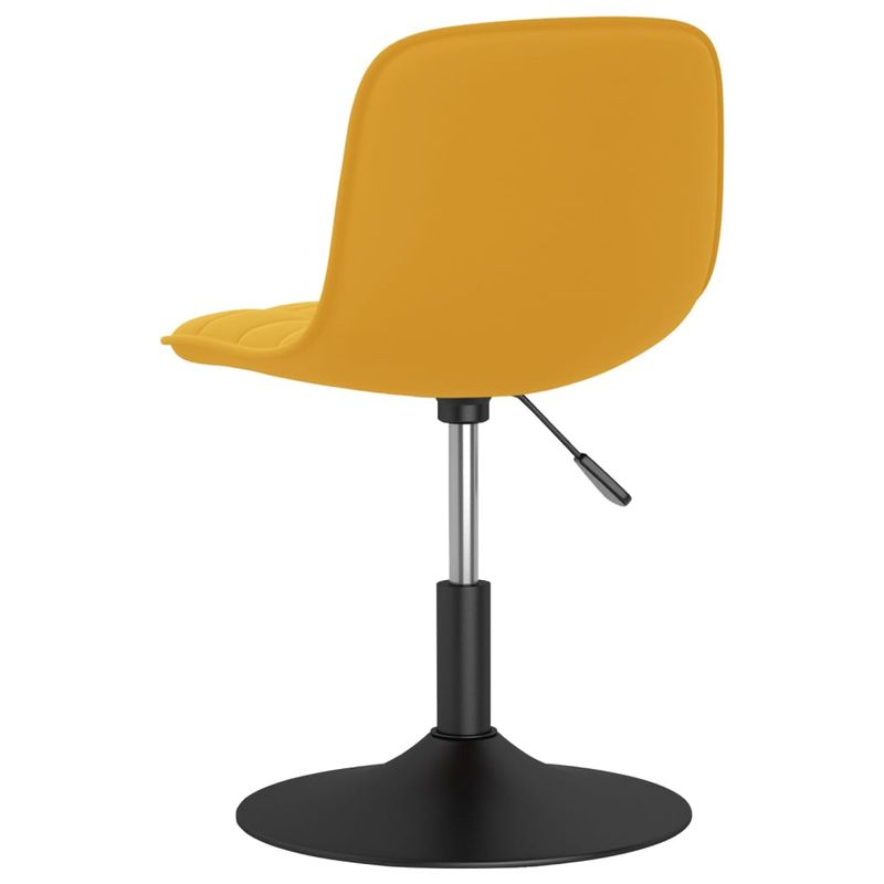 Casa si Gradina - Mobilier - Scaune si fotolii - Scaune - Scaune de bucatarie pivotante, 4 buc., catifea, galben mustar, model 11 - Infinity.ro