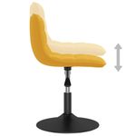 Casa si Gradina - Mobilier - Scaune si fotolii - Scaune - Scaune de bucatarie pivotante, 4 buc., catifea, galben mustar, model 11 - Infinity.ro