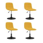 Casa si Gradina - Mobilier - Scaune si fotolii - Scaune - Scaune de bucatarie pivotante, 4 buc., catifea, galben mustar, model 11 - Infinity.ro