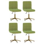 Casa si Gradina - Mobilier - Scaune si fotolii - Scaune - Scaune de bucatarie pivotante, 4 buc., catifea, verde deschis, model 13 - Infinity.ro