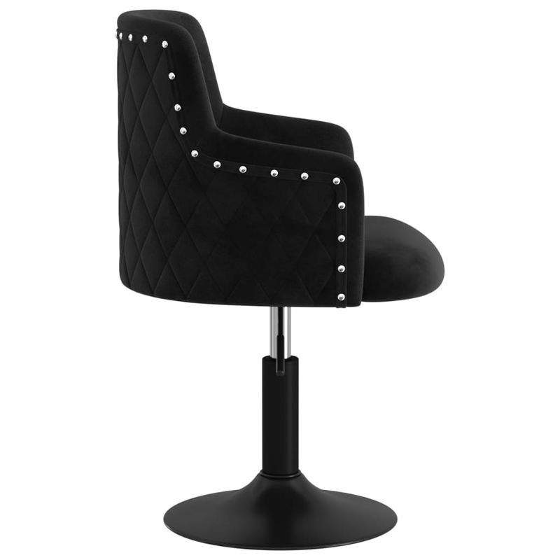 Casa si Gradina - Mobilier - Scaune si fotolii - Scaune - Scaune de bucatarie pivotante, 4 buc., catifea, negru, model 2 - Infinity.ro