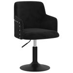 Casa si Gradina - Mobilier - Scaune si fotolii - Scaune - Scaune de bucatarie pivotante, 4 buc., catifea, negru, model 2 - Infinity.ro