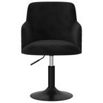 Casa si Gradina - Mobilier - Scaune si fotolii - Scaune - Scaune de bucatarie pivotante, 4 buc., catifea, negru, model 2 - Infinity.ro