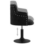 Casa si Gradina - Mobilier - Scaune si fotolii - Scaune - Scaune de bucatarie pivotante, 4 buc., catifea, negru, model 2 - Infinity.ro
