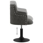 Casa si Gradina - Mobilier - Scaune si fotolii - Scaune - Scaune de bucatarie pivotante, 4 buc., catifea, gri inchis, model 40 - Infinity.ro