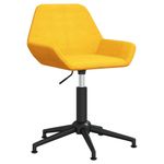 Casa si Gradina - Mobilier - Scaune si fotolii - Scaune - Scaune de bucatarie pivotante, 4 buc., catifea, galben mustar, model 18 - Infinity.ro