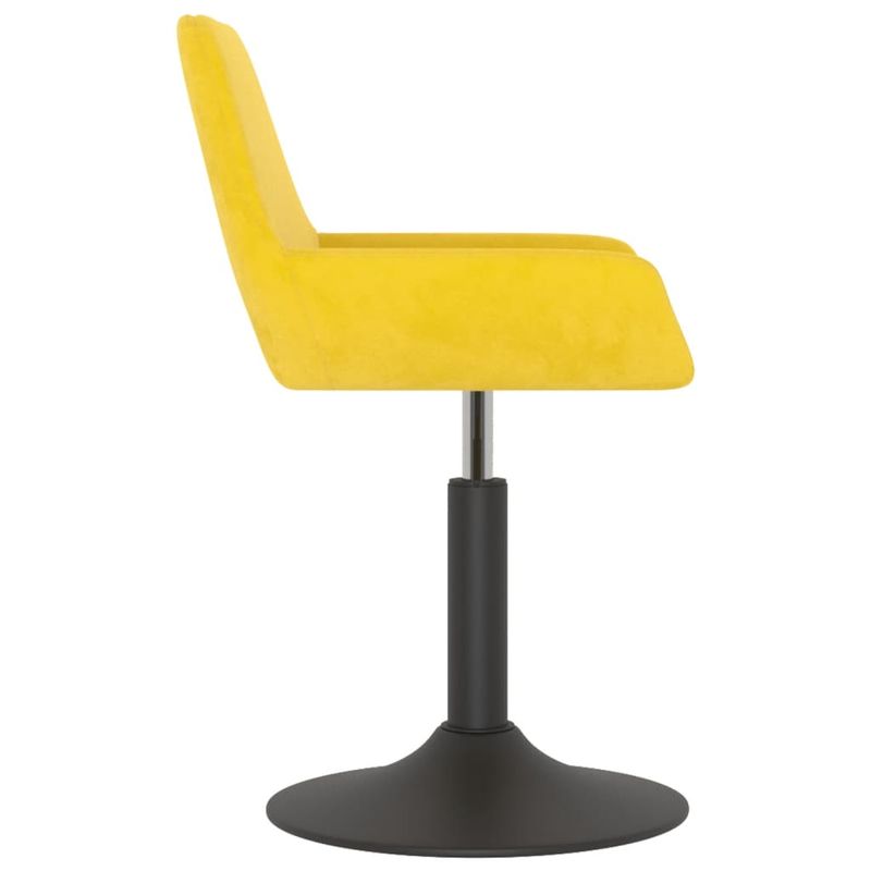 Casa si Gradina - Mobilier - Scaune si fotolii - Scaune - Scaune de bucatarie pivotante, 6 buc., catifea, galben mustar, model 18 - Infinity.ro