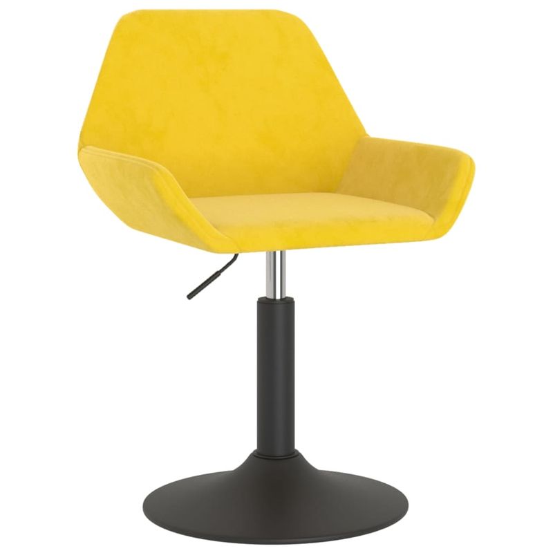 Casa si Gradina - Mobilier - Scaune si fotolii - Scaune - Scaune de bucatarie pivotante, 6 buc., catifea, galben mustar, model 18 - Infinity.ro