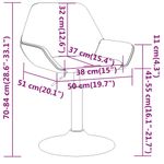 Casa si Gradina - Mobilier - Scaune si fotolii - Scaune - Scaune de bucatarie pivotante, 6 buc., catifea, galben mustar, model 18 - Infinity.ro