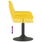 Casa si Gradina - Mobilier - Scaune si fotolii - Scaune - Scaune de bucatarie pivotante, 6 buc., catifea, galben mustar, model 18 - Infinity.ro