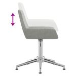 Casa si Gradina - Mobilier - Scaune si fotolii - Scaune - Scaune de bucatarie pivotante, 4 buc., textil, gri deschis, model 23 - Infinity.ro