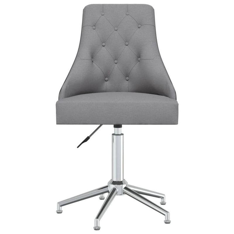 Casa si Gradina - Mobilier - Scaune si fotolii - Scaune - Scaune de bucatarie pivotante, 4 buc., textil, gri deschis, model 22 - Infinity.ro