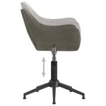 Casa si Gradina - Mobilier - Scaune si fotolii - Scaune - Scaune de bucatarie pivotante, 6 buc., catifea, gri inchis, model 30 - Infinity.ro