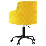 Casa si Gradina - Mobilier - Scaune si fotolii - Scaune - Scaune de bucatarie pivotante, 6 buc., catifea, galben mustar, model 1 - Infinity.ro