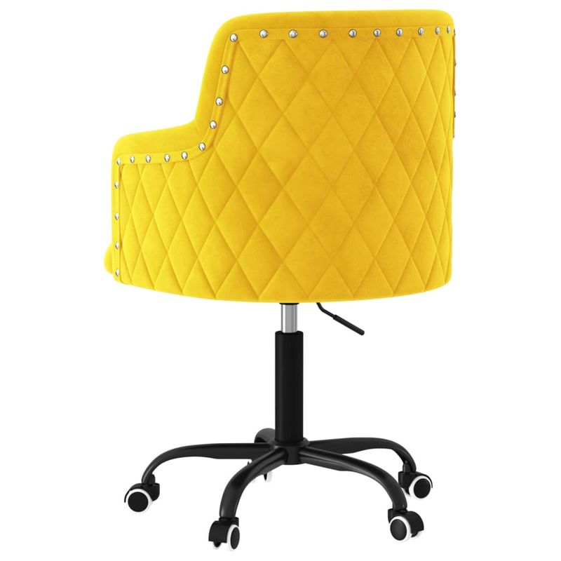 Casa si Gradina - Mobilier - Scaune si fotolii - Scaune - Scaune de bucatarie pivotante, 6 buc., catifea, galben mustar, model 1 - Infinity.ro