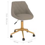 Casa si Gradina - Mobilier - Scaune si fotolii - Scaune - Scaune de bucatarie pivotante, 6 buc., catifea, gri deschis, model 18 - Infinity.ro