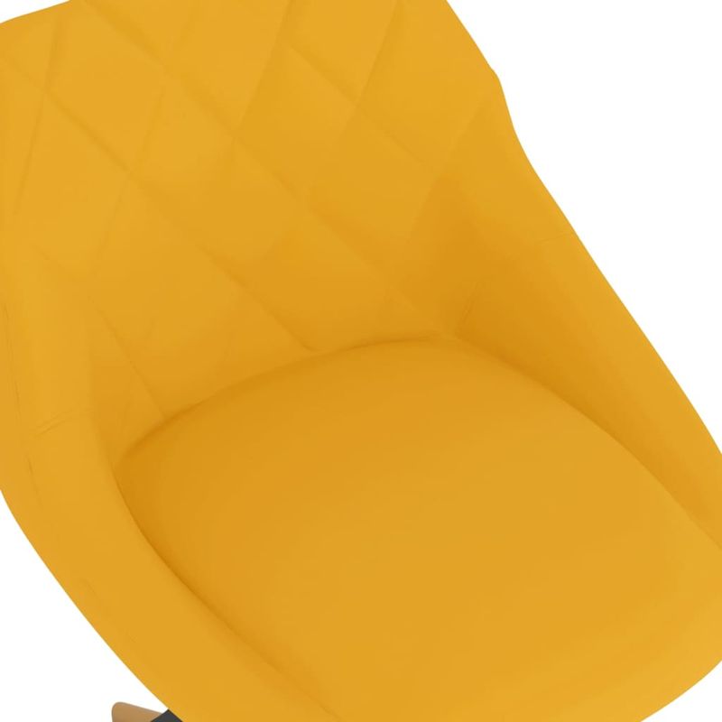 Casa si Gradina - Mobilier - Scaune si fotolii - Scaune - Scaune de bucatarie pivotante, 6 buc., catifea, galben mustar, model 38 - Infinity.ro