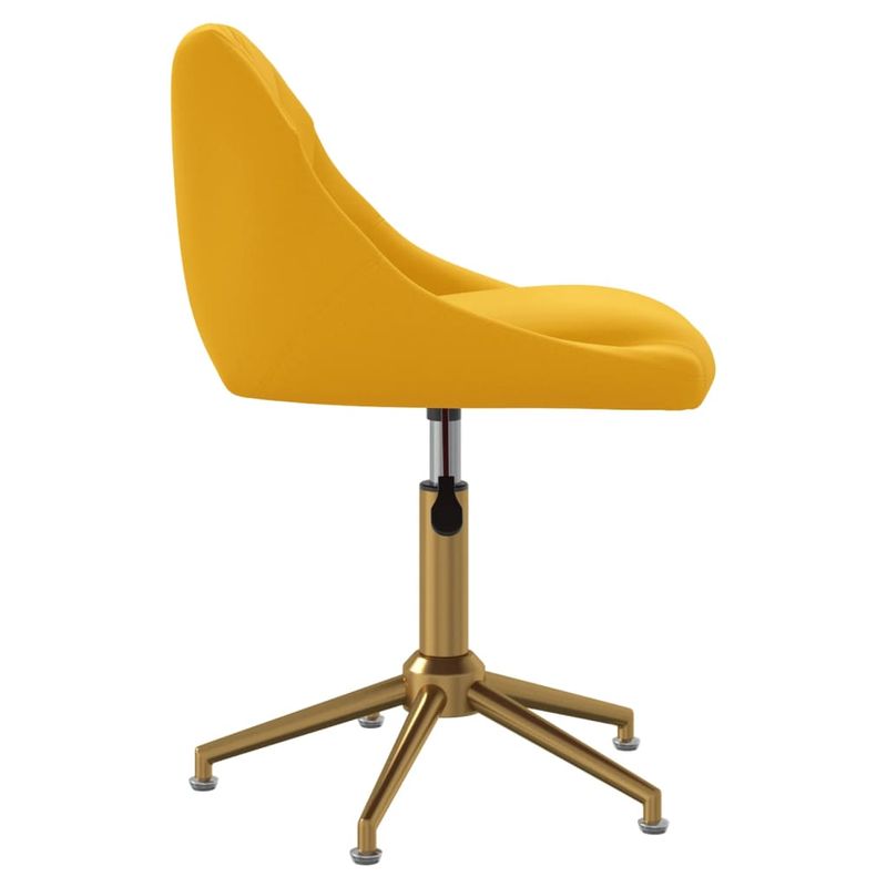 Casa si Gradina - Mobilier - Scaune si fotolii - Scaune - Scaune de bucatarie pivotante, 6 buc., catifea, galben mustar, model 38 - Infinity.ro