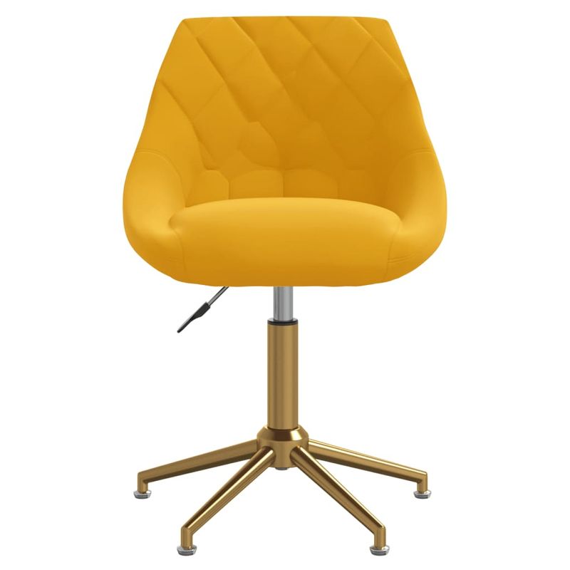 Casa si Gradina - Mobilier - Scaune si fotolii - Scaune - Scaune de bucatarie pivotante, 6 buc., catifea, galben mustar, model 38 - Infinity.ro