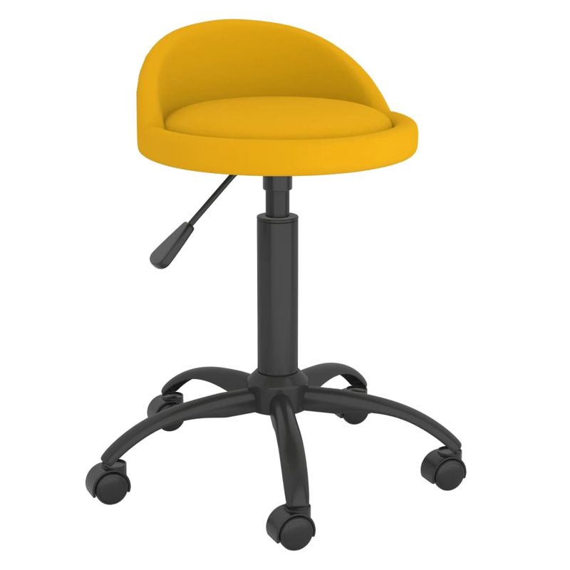 Casa si Gradina - Mobilier - Scaune si fotolii - Scaune - Scaune de bucatarie pivotante, 6 buc., catifea, galben mustar, model 23 - Infinity.ro