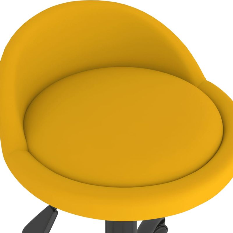 Casa si Gradina - Mobilier - Scaune si fotolii - Scaune - Scaune de bucatarie pivotante, 6 buc., catifea, galben mustar, model 23 - Infinity.ro