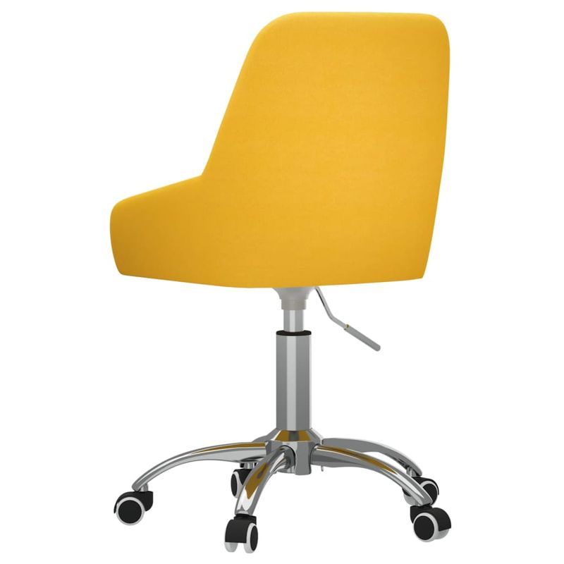 Casa si Gradina - Mobilier - Scaune si fotolii - Scaune - Scaune de bucatarie pivotante, 4 buc., textil, galben mustar, model 6 - Infinity.ro