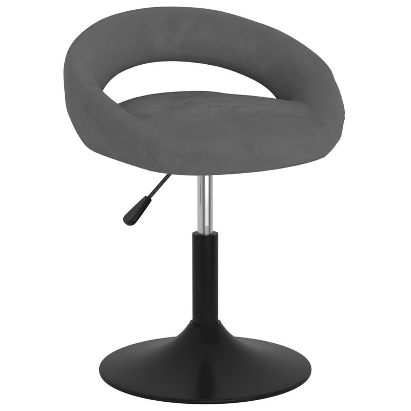 Casa si Gradina - Mobilier - Scaune si fotolii - Scaune - Scaune de bucatarie pivotante, 6 buc, catifea, gri inchis, model 1 - Infinity.ro