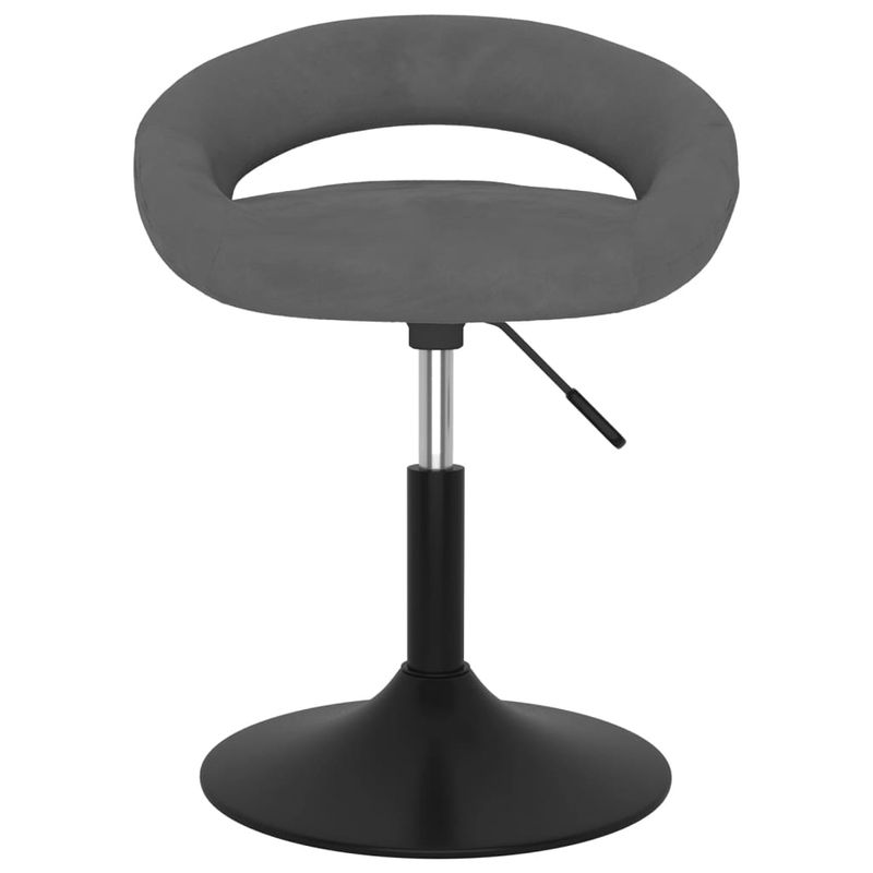 Casa si Gradina - Mobilier - Scaune si fotolii - Scaune - Scaune de bucatarie pivotante, 6 buc, catifea, gri inchis, model 1 - Infinity.ro