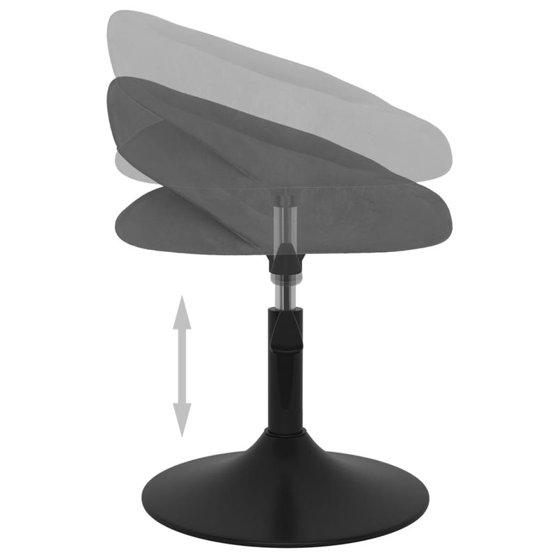Casa si Gradina - Mobilier - Scaune si fotolii - Scaune - Scaune de bucatarie pivotante, 6 buc, catifea, gri inchis, model 1 - Infinity.ro