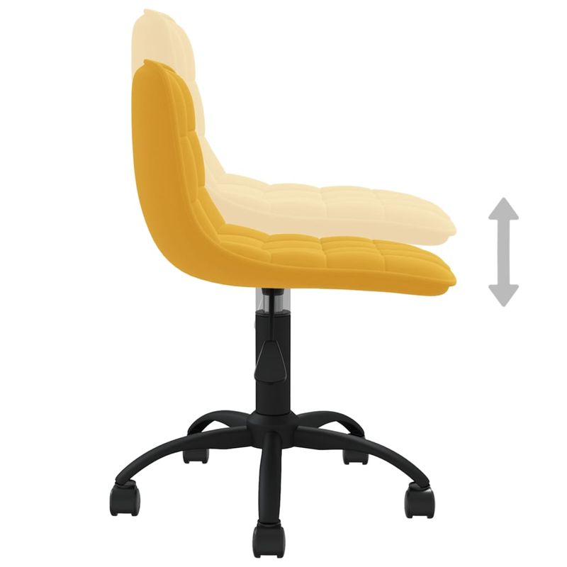 Casa si Gradina - Mobilier - Scaune si fotolii - Scaune - Scaune de bucatarie pivotante, 6 buc., catifea, galben mustar, model 26 - Infinity.ro