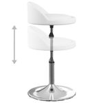 Casa si Gradina - Mobilier - Scaune si fotolii - Scaune - Scaune de bucatarie pivotante, 4 buc., piele ecologica, alb, model 4 - Infinity.ro