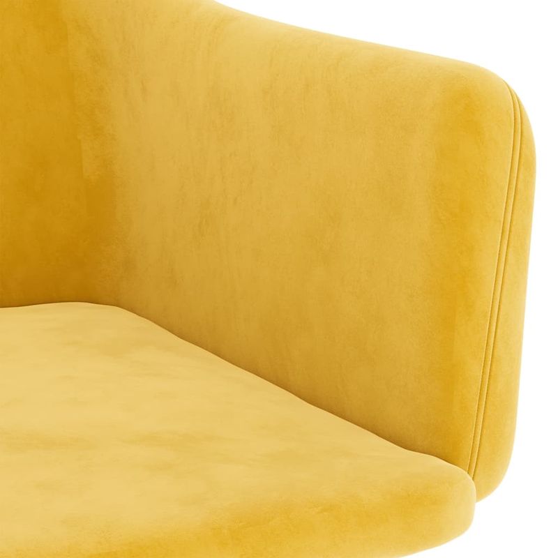 Casa si Gradina - Mobilier - Scaune si fotolii - Scaune - Scaune de bucatarie, 2 buc., catifea, galben mustar, model 2 - Infinity.ro