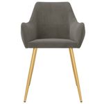 Casa si Gradina - Mobilier - Scaune si fotolii - Scaune - Scaune de bucatarie, 4 buc., catifea, gri inchis, model 11 - Infinity.ro