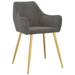 Casa si Gradina - Mobilier - Scaune si fotolii - Scaune - Scaune de bucatarie, 4 buc., catifea, gri inchis, model 11 - Infinity.ro