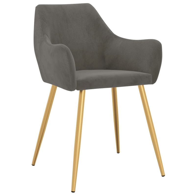 Casa si Gradina - Mobilier - Scaune si fotolii - Scaune - Scaune de bucatarie, 4 buc., catifea, gri inchis, model 11 - Infinity.ro