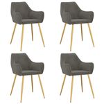 Casa si Gradina - Mobilier - Scaune si fotolii - Scaune - Scaune de bucatarie, 4 buc., catifea, gri inchis, model 11 - Infinity.ro