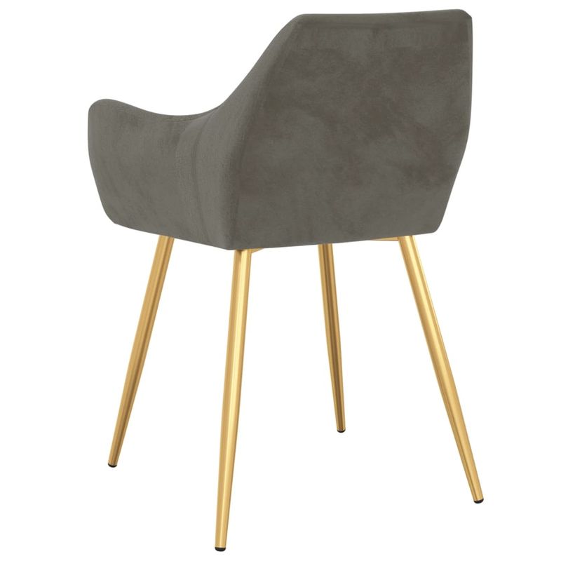 Casa si Gradina - Mobilier - Scaune si fotolii - Scaune - Scaune de bucatarie, 4 buc., catifea, gri inchis, model 11 - Infinity.ro