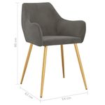Casa si Gradina - Mobilier - Scaune si fotolii - Scaune - Scaune de bucatarie, 4 buc., catifea, gri inchis, model 11 - Infinity.ro