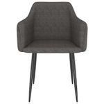 Casa si Gradina - Mobilier - Scaune si fotolii - Scaune - Scaune de bucatarie, 2 buc., material textil, gri inchis, model 13 - Infinity.ro