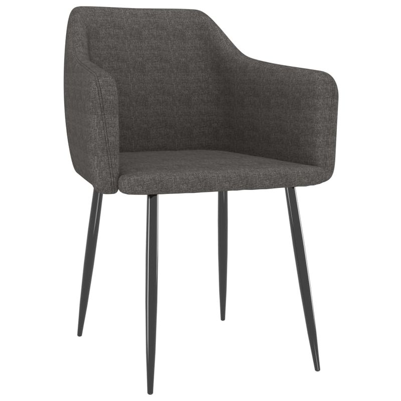 Casa si Gradina - Mobilier - Scaune si fotolii - Scaune - Scaune de bucatarie, 2 buc., material textil, gri inchis, model 13 - Infinity.ro