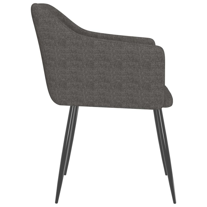 Casa si Gradina - Mobilier - Scaune si fotolii - Scaune - Scaune de bucatarie, 2 buc., material textil, gri inchis, model 13 - Infinity.ro