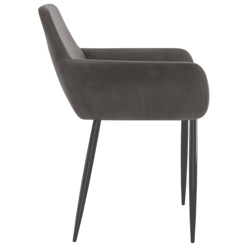 Casa si Gradina - Mobilier - Scaune si fotolii - Scaune - Scaune de bucatarie, 6 buc., catifea, gri inchis, model 4 - Infinity.ro