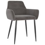 Casa si Gradina - Mobilier - Scaune si fotolii - Scaune - Scaune de bucatarie, 6 buc., catifea, gri inchis, model 4 - Infinity.ro