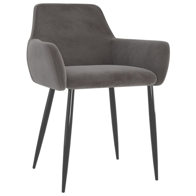 Casa si Gradina - Mobilier - Scaune si fotolii - Scaune - Scaune de bucatarie, 6 buc., catifea, gri inchis, model 4 - Infinity.ro