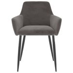 Casa si Gradina - Mobilier - Scaune si fotolii - Scaune - Scaune de bucatarie, 6 buc., catifea, gri inchis, model 4 - Infinity.ro