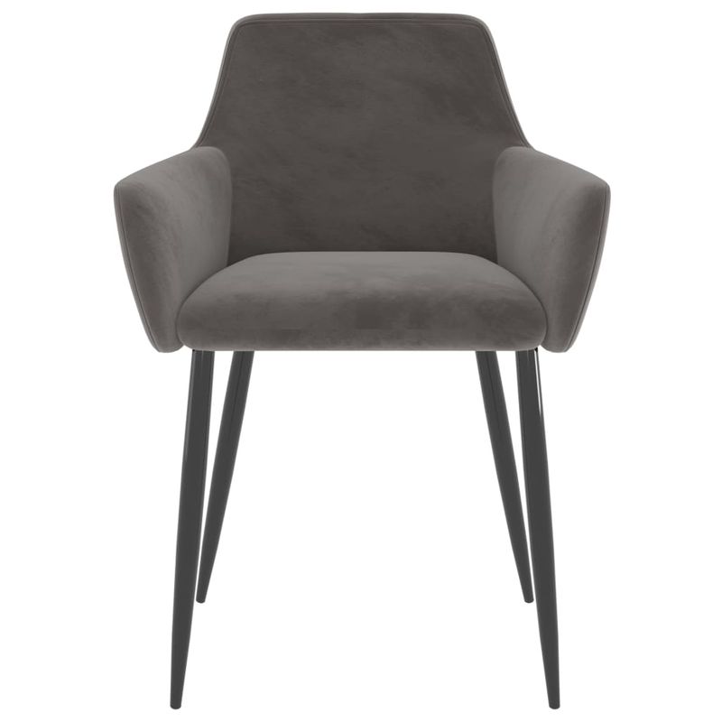 Casa si Gradina - Mobilier - Scaune si fotolii - Scaune - Scaune de bucatarie, 6 buc., catifea, gri inchis, model 4 - Infinity.ro