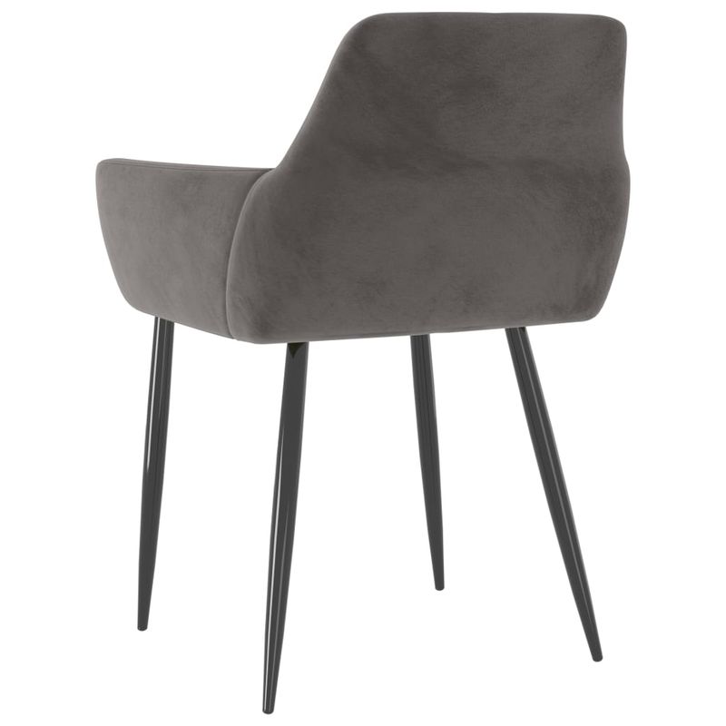 Casa si Gradina - Mobilier - Scaune si fotolii - Scaune - Scaune de bucatarie, 6 buc., catifea, gri inchis, model 4 - Infinity.ro