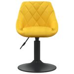 Casa si Gradina - Mobilier - Scaune si fotolii - Scaune - Scaune de masa pivotante, 4 buc., catifea, galben mustar, model 11 - Infinity.ro
