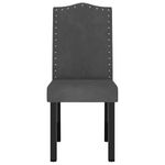Casa si Gradina - Mobilier - Scaune si fotolii - Scaune - Scaune de bucatarie, 6 buc., catifea, gri inchis, model 18 - Infinity.ro